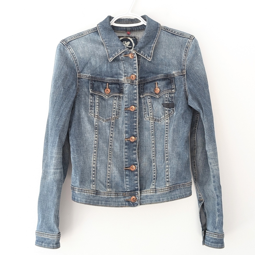 Parasuco Women's Cropped Blue Jeans Jackets ~ Size Small